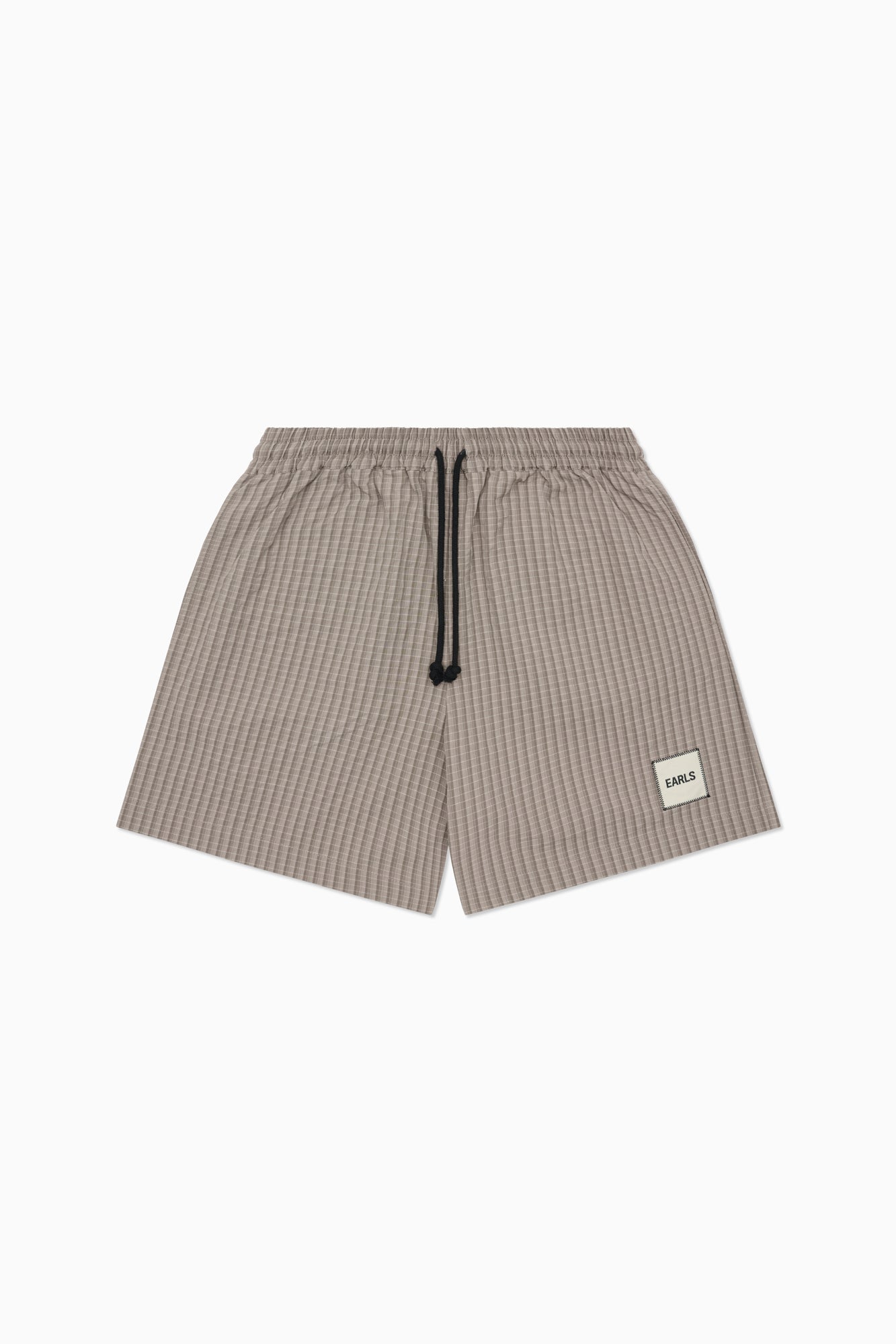Seersucker Swim Short - Brown