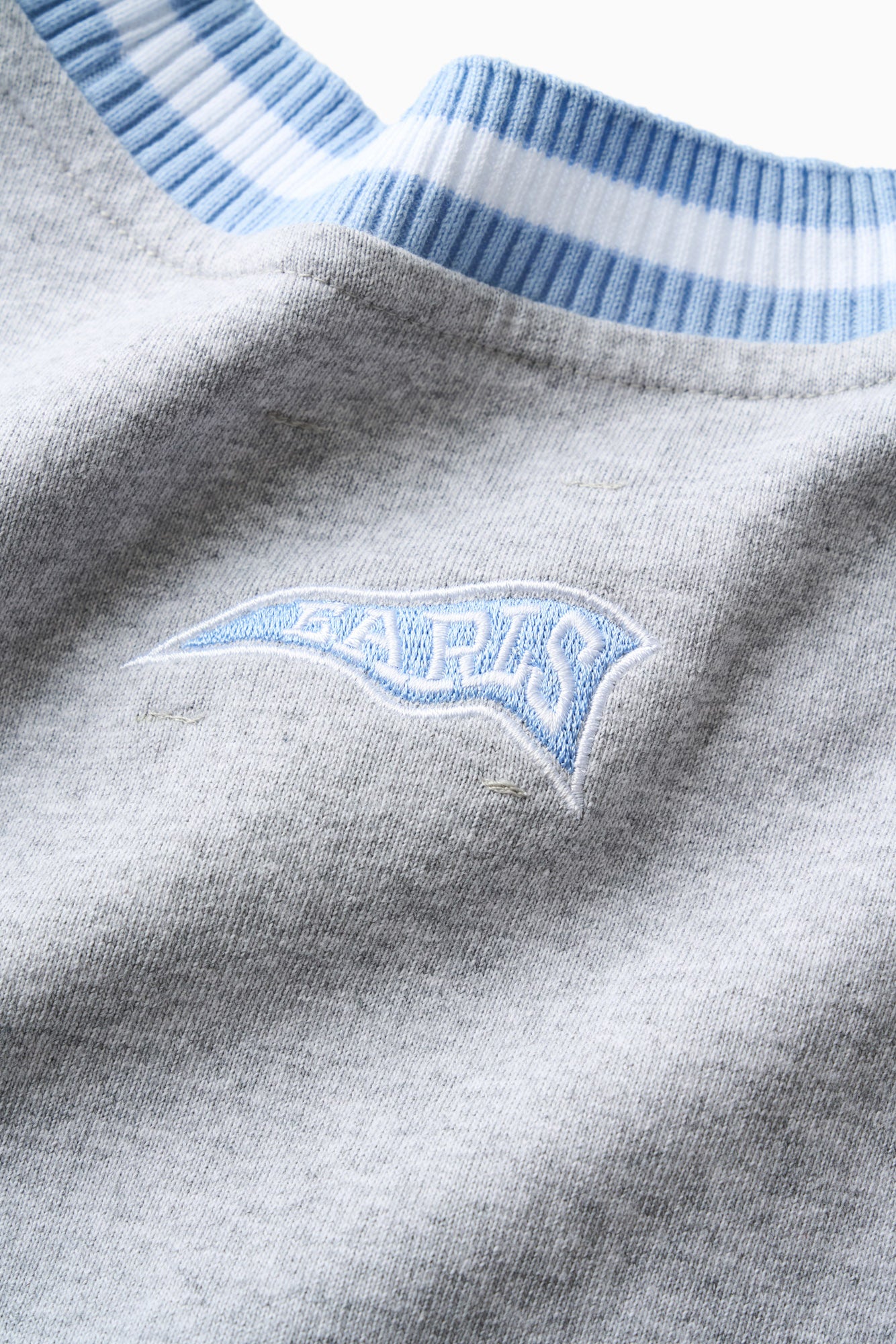 Knit Panel Tee - Grey