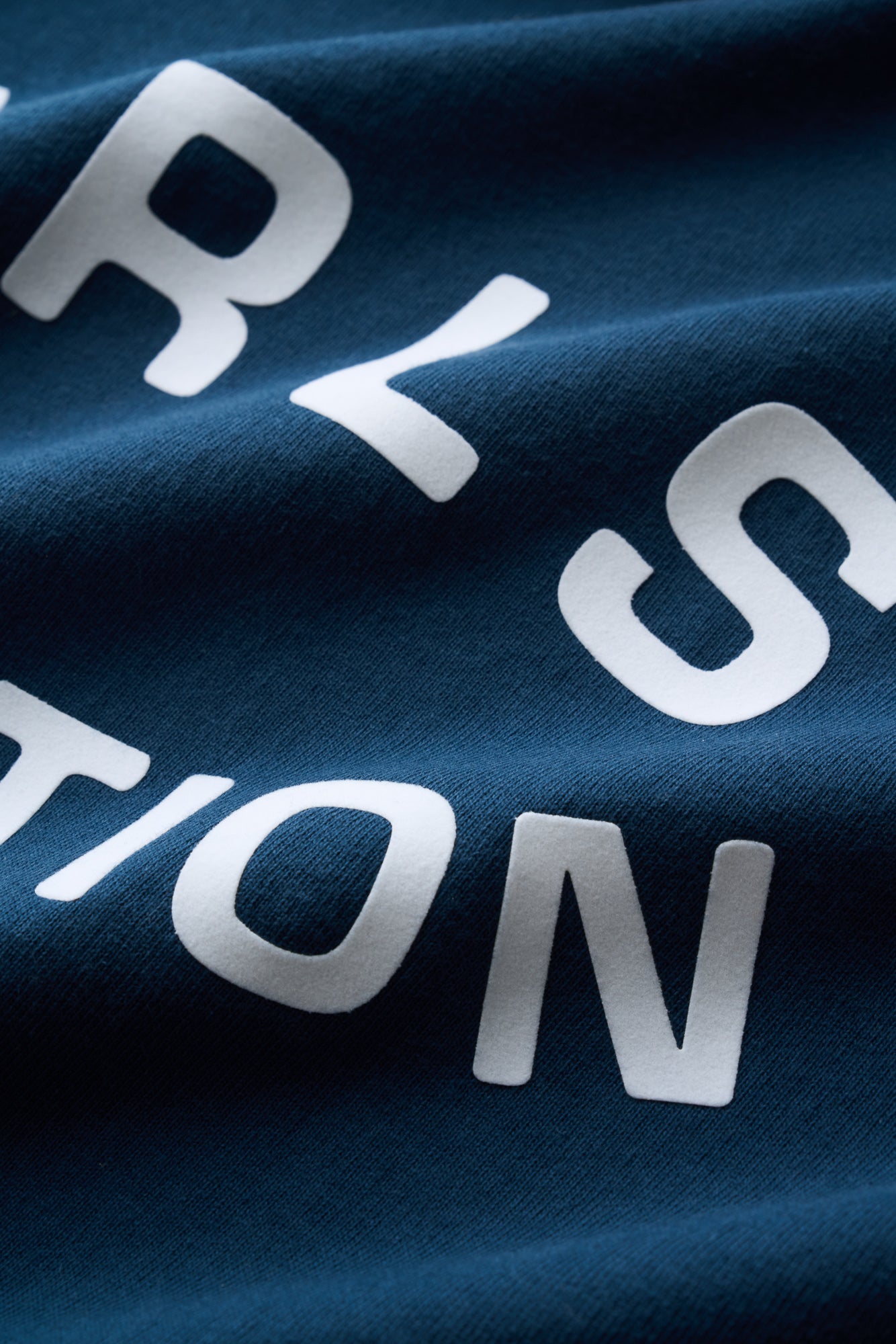 Knit Panel Tee - Blue