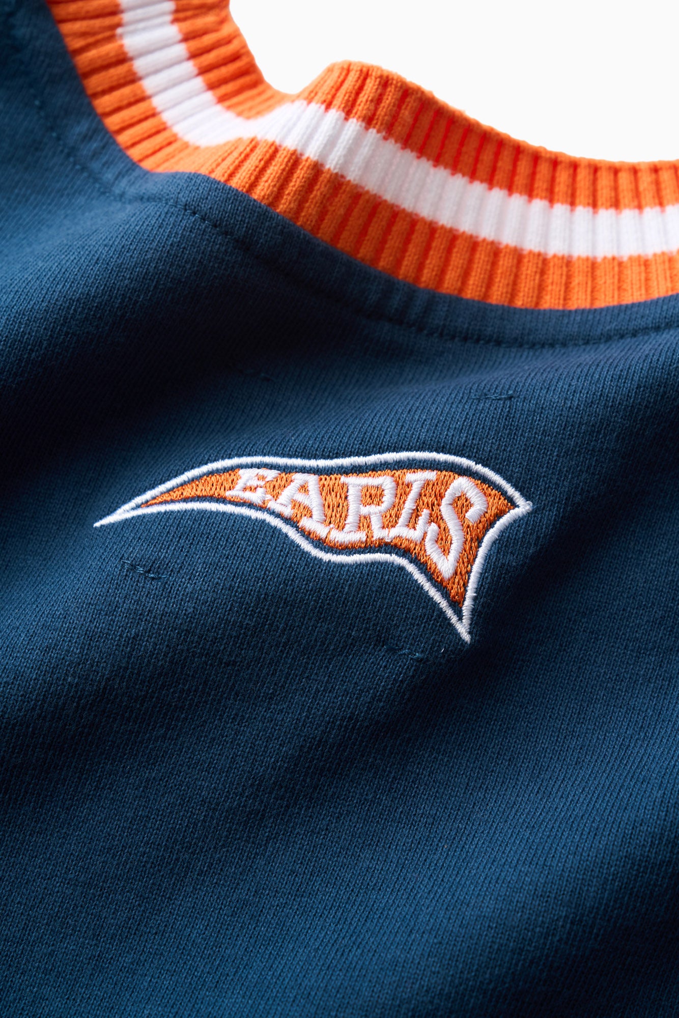 Knit Panel Tee - Blue