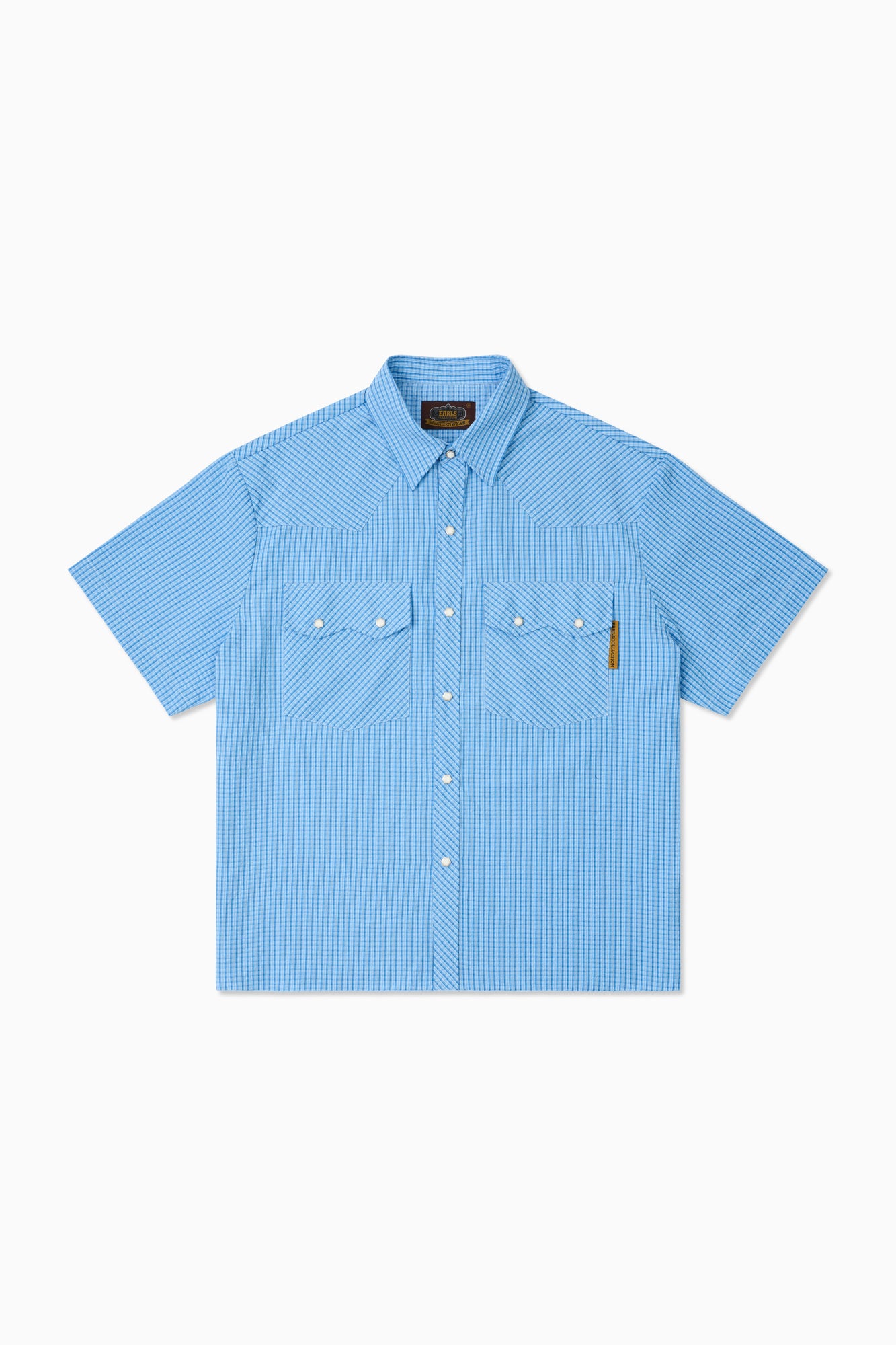 Boxy Western - Blue Check