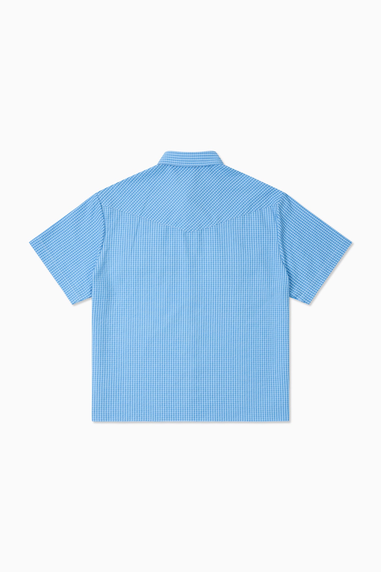 Boxy Western - Blue Check