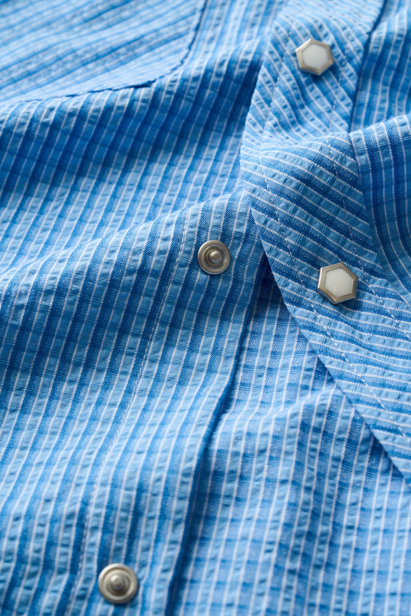 Boxy Western - Blue Check