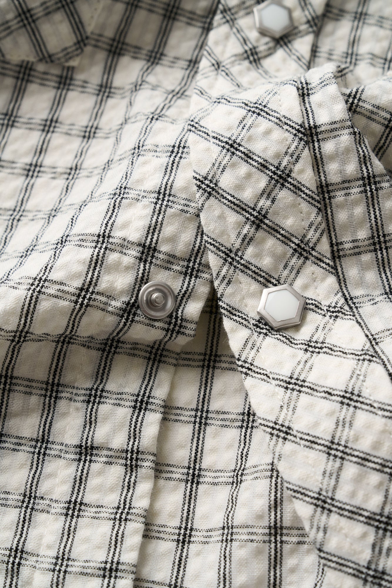 Boxy Western - Black Check