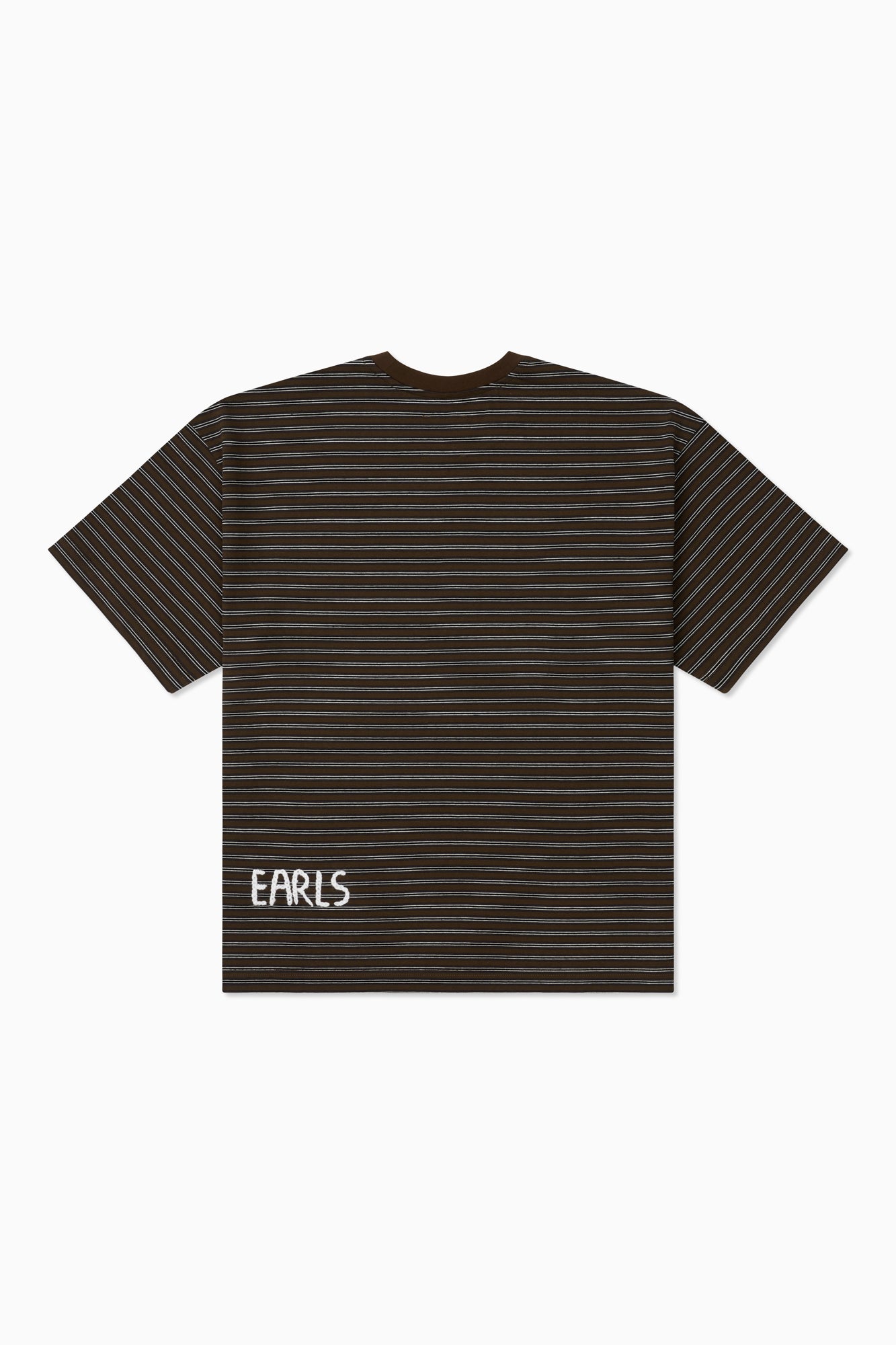 Stripe Block Tee - Brown