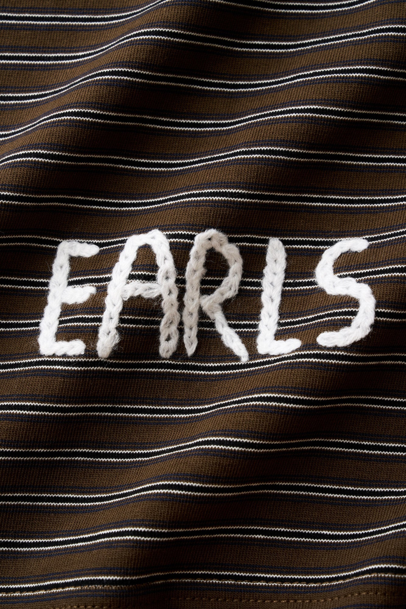 Stripe Block Tee - Brown