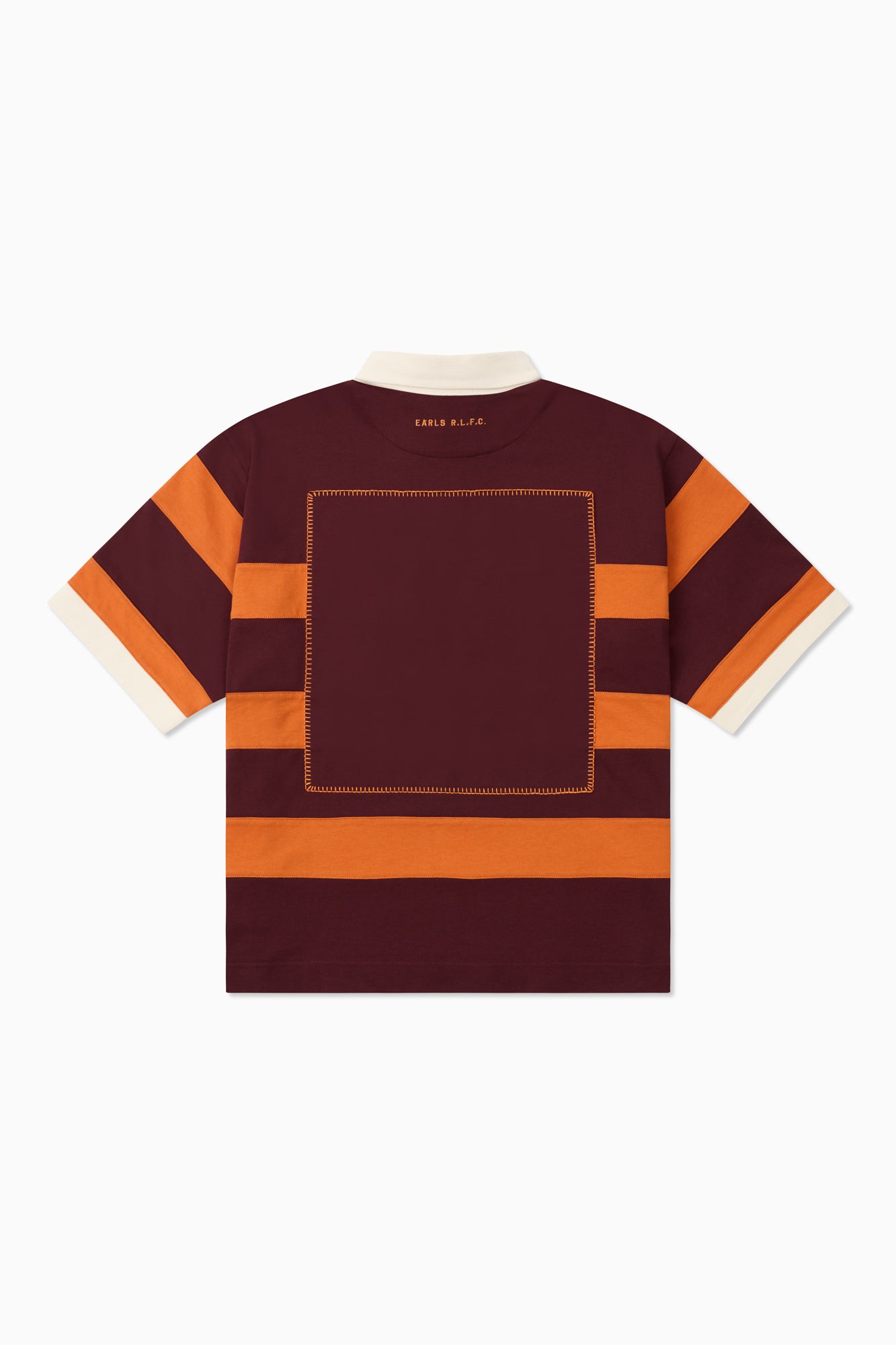 Stripe Rugby - Orange/Wine