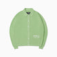 Knit Shirt Cardigan - Lime