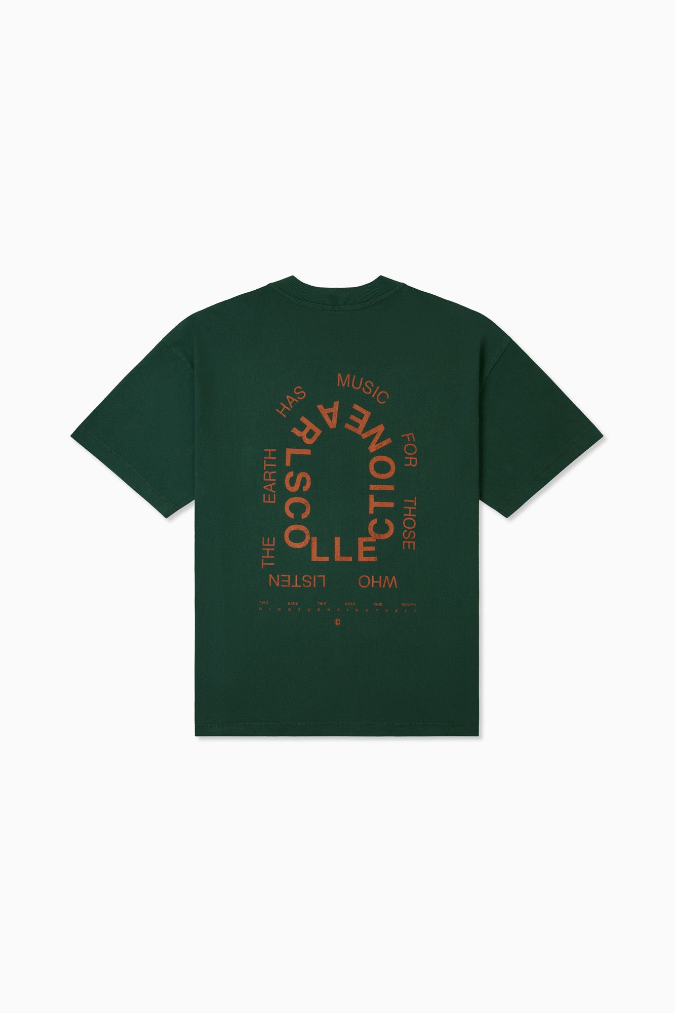 Earth & Music Heavy Tee - Forest Green