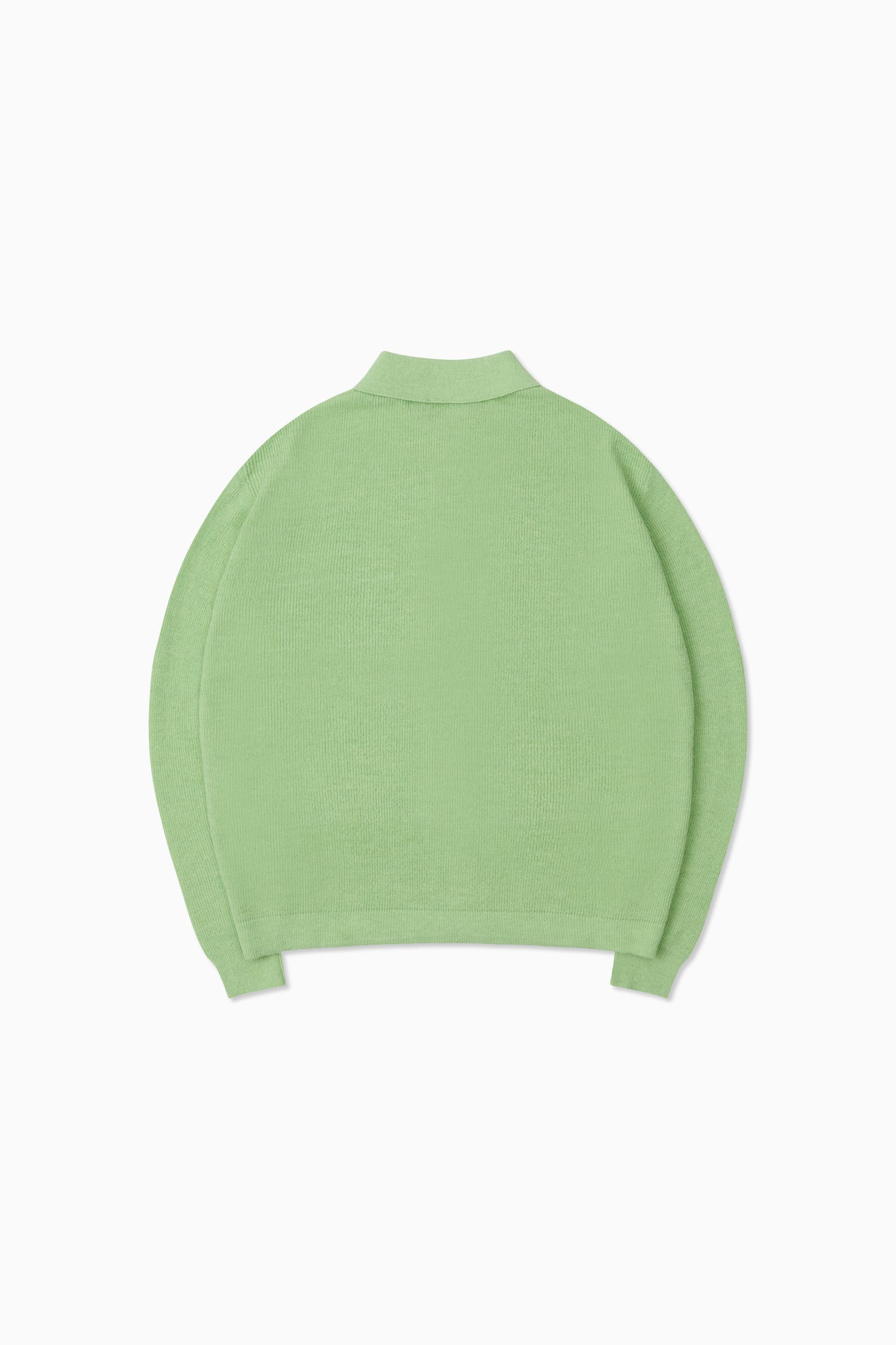 Knit Shirt Cardigan - Lime