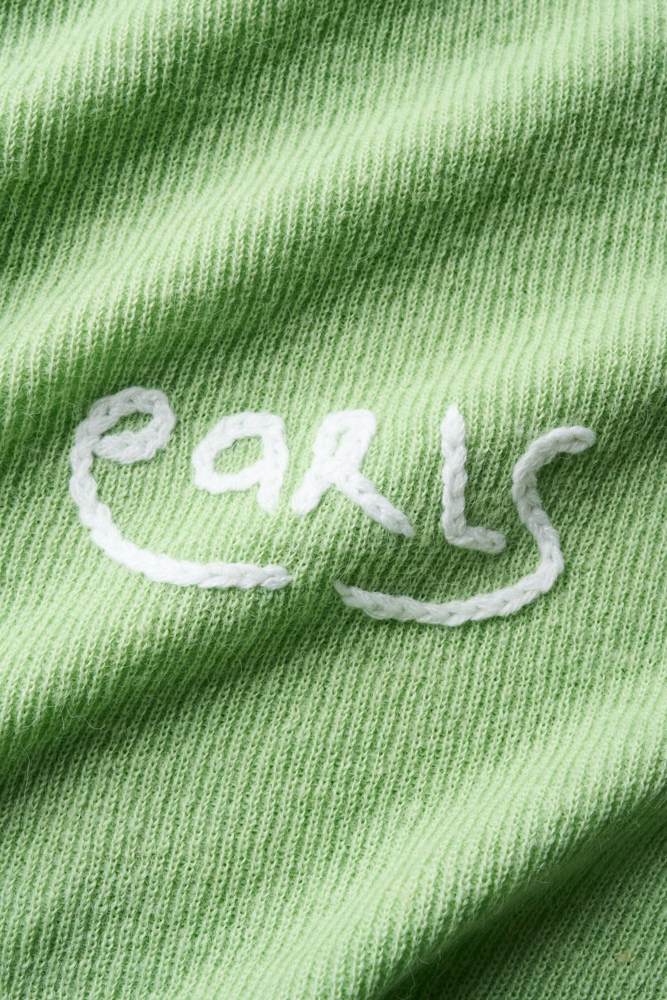 Knit Shirt Cardigan - Lime
