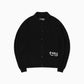 Knit Shirt Cardigan - Black