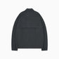 Zip Wool Shirt - Charcoal