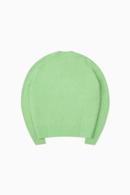Mohair Knit Crew - Mint