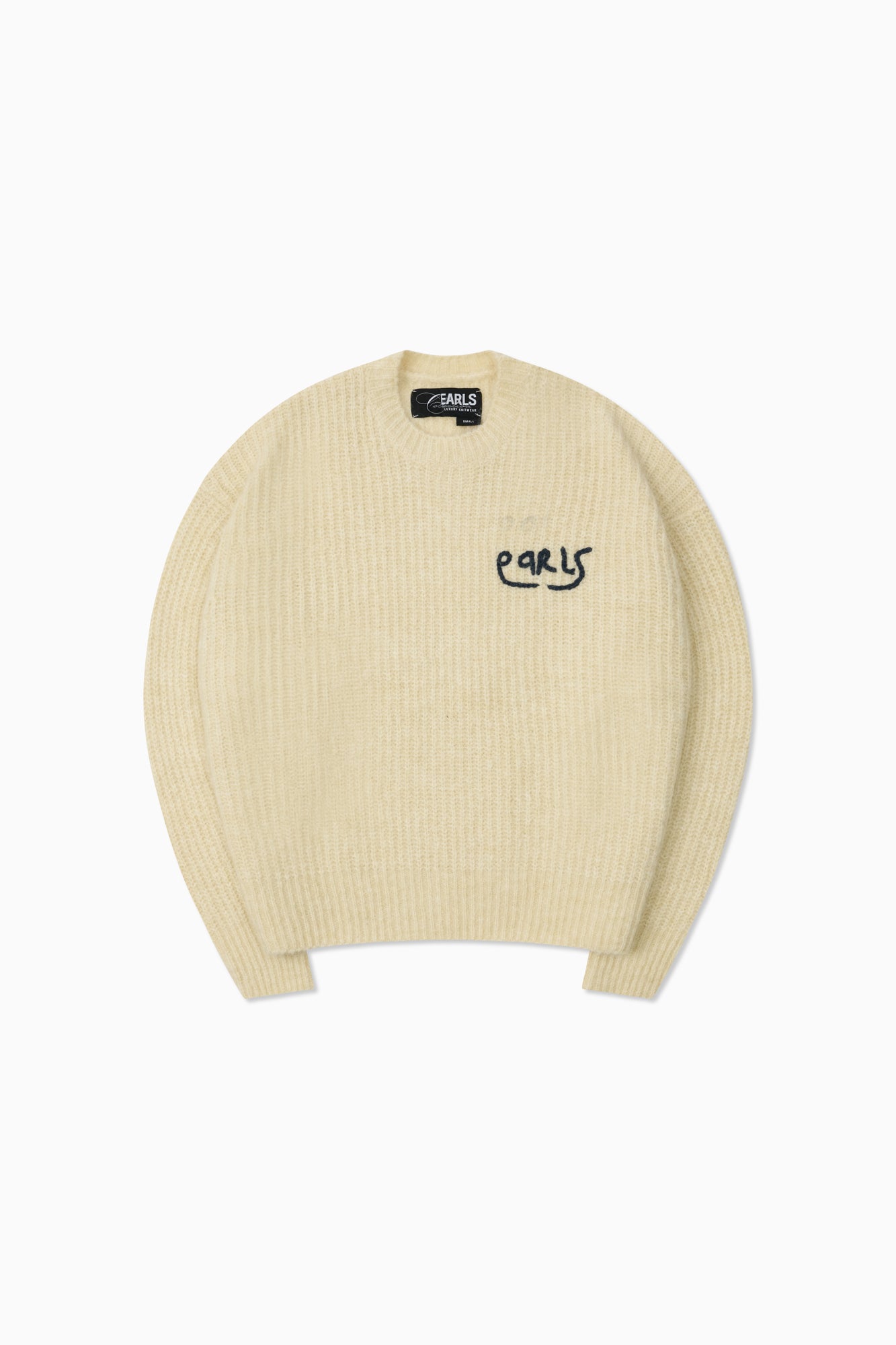 Mohair Knit Crew - Sand
