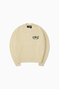 Mohair Knit Crew - Sand