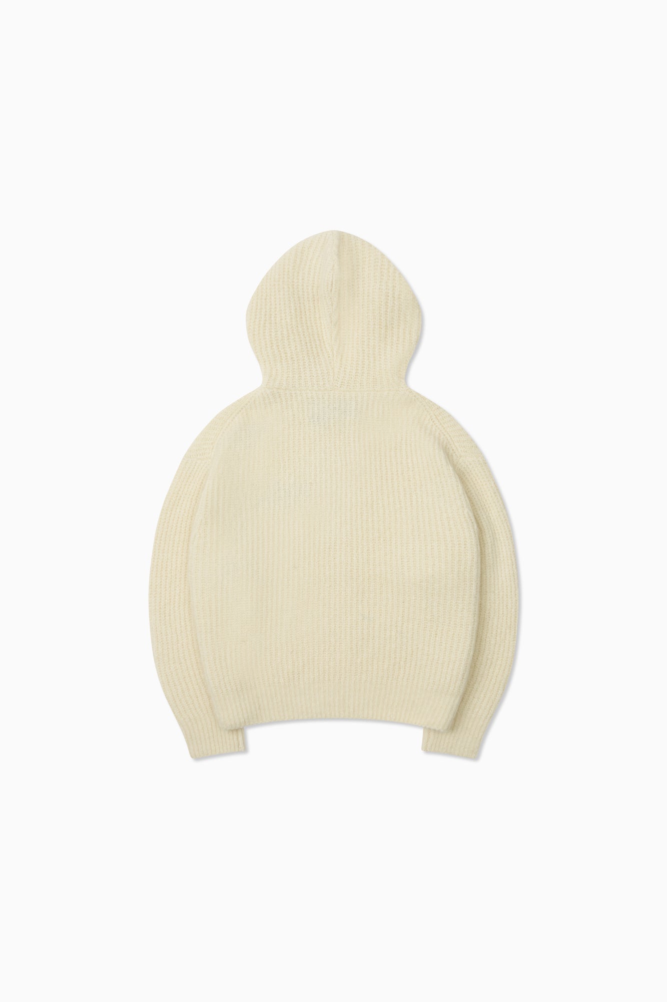 Mohair Knit Hood - Cream