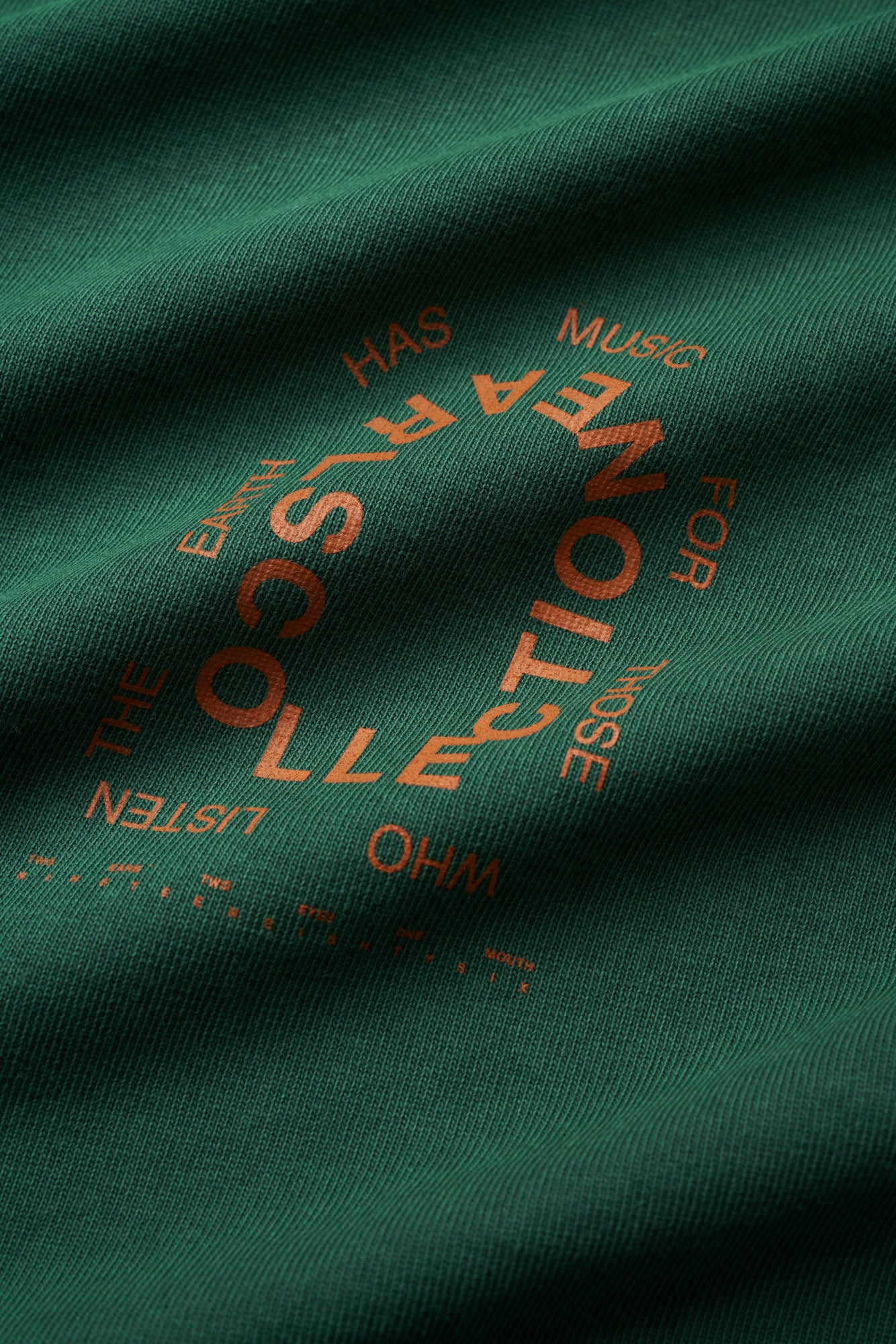 Earth & Music Heavy Tee - Forest Green