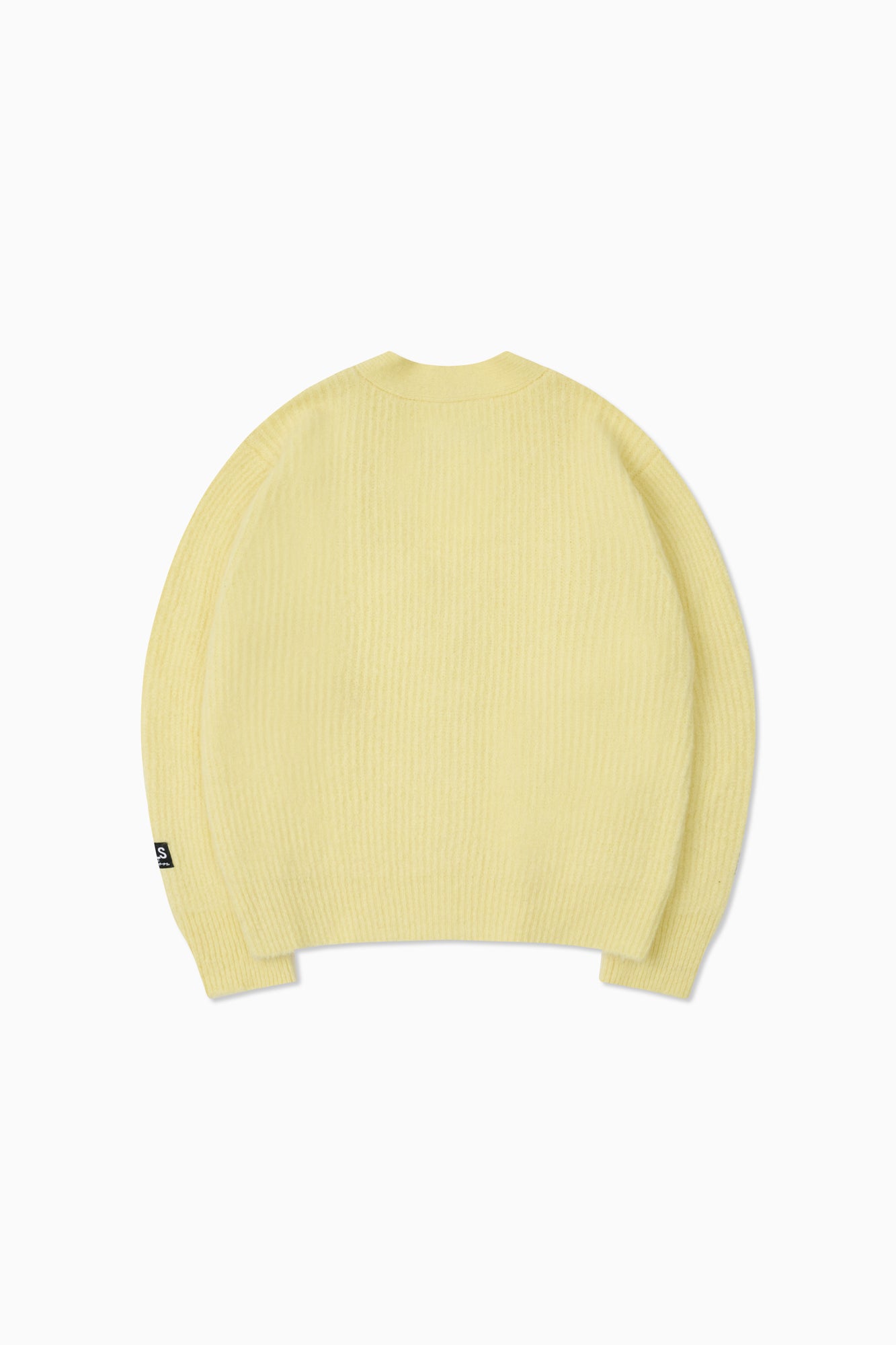Mohair Cableknit Cardigan - Lemon