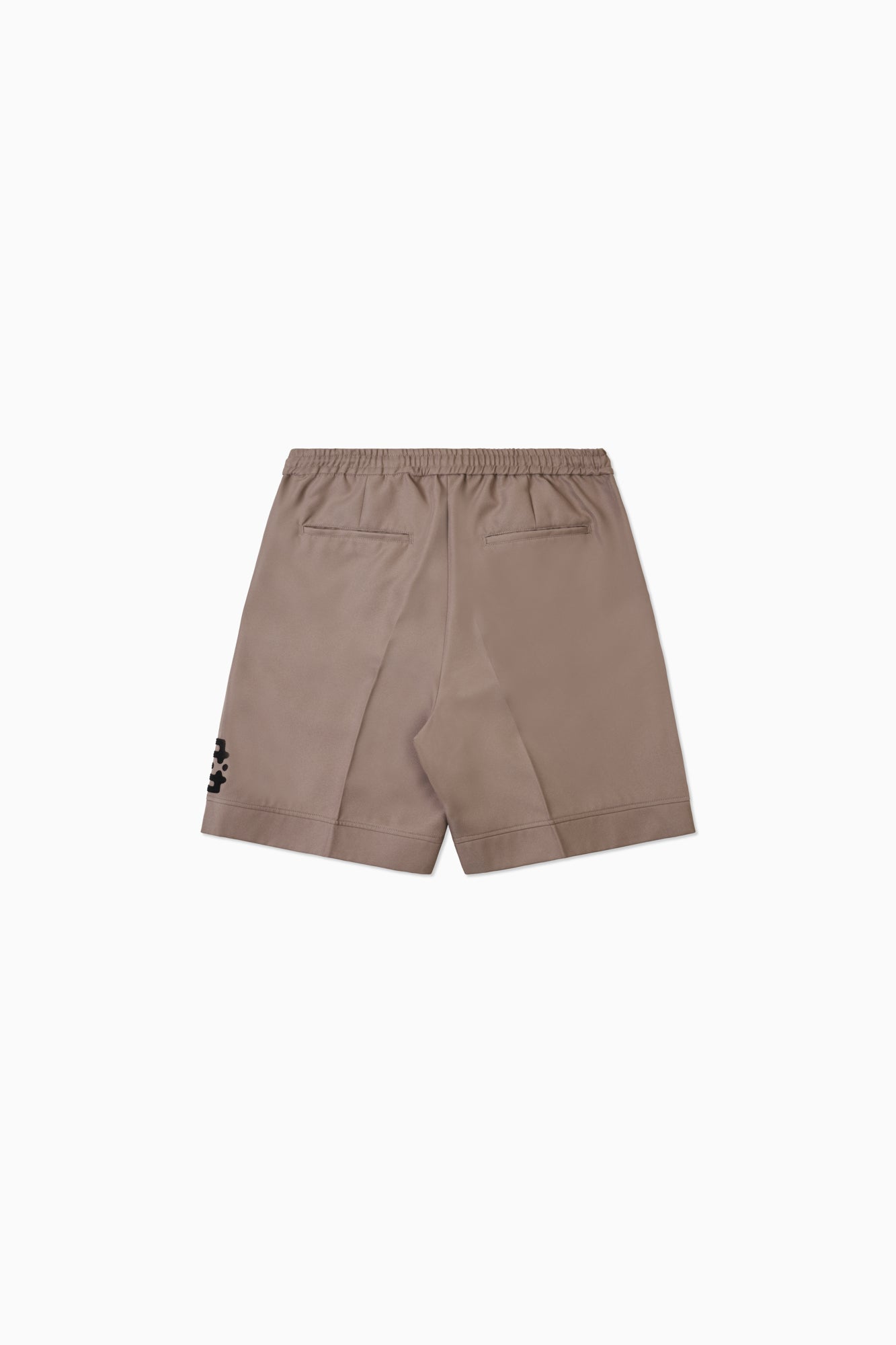 Pleated Formal Change Short - Brown