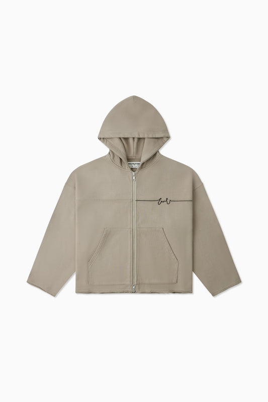 Thread Zip Hood - Coyote