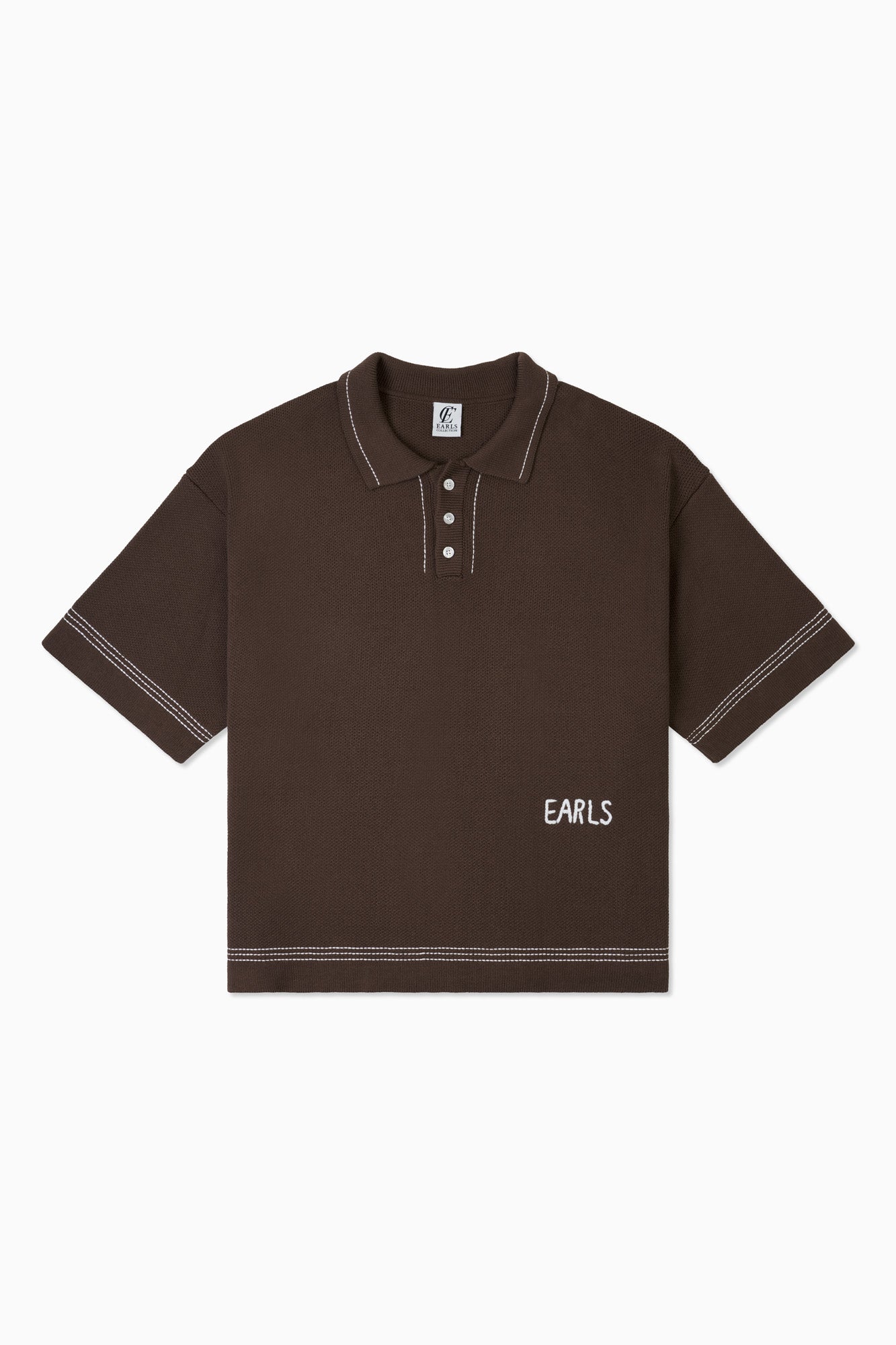 Resort Knit Polo - Brown
