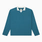 L/S Sports Polo - Blue/Pristine