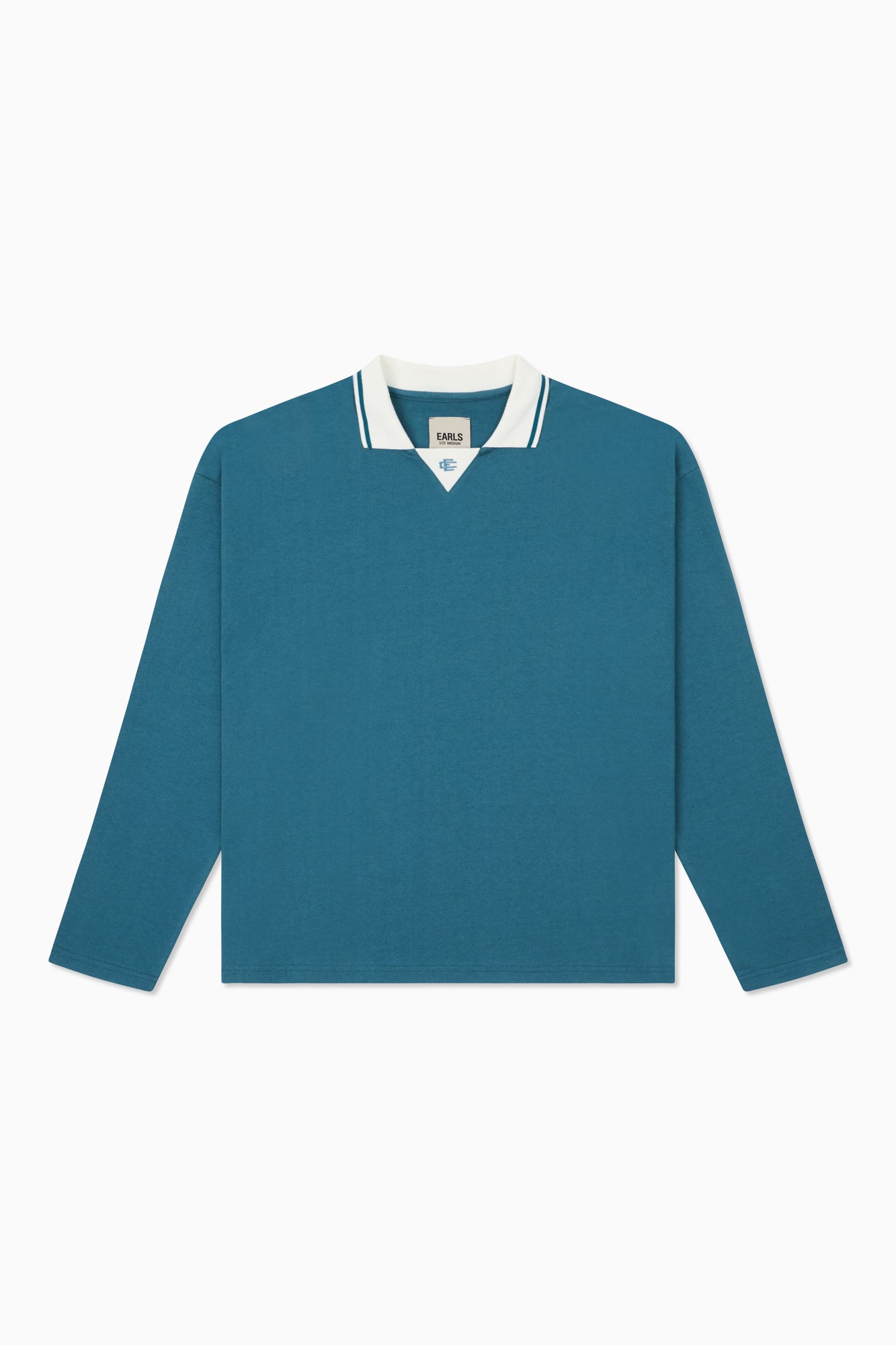 L/S Sports Polo - Blue/Pristine