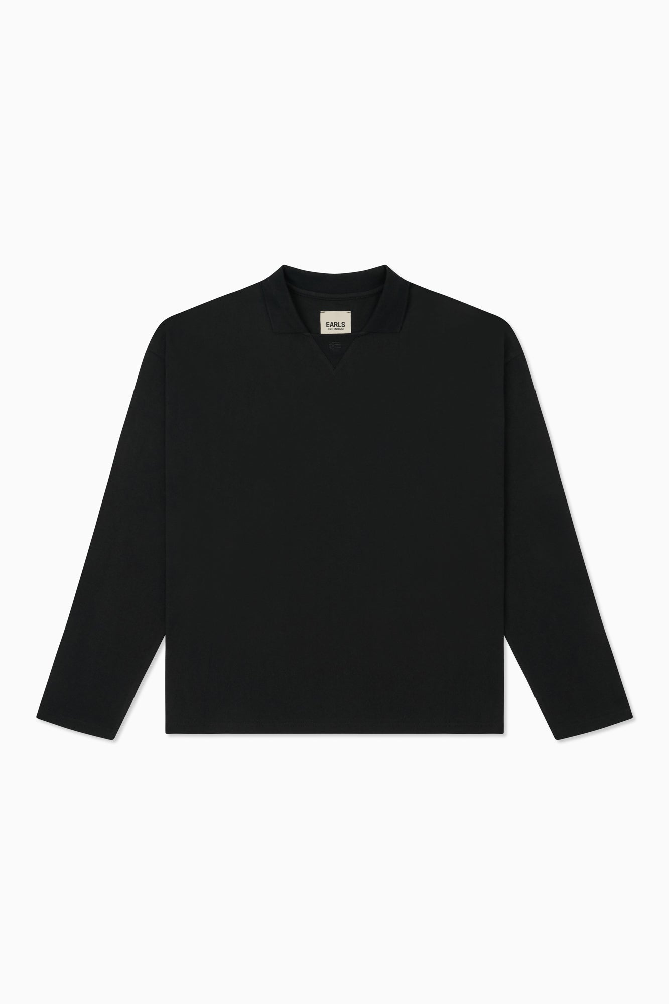 L/S Sports Polo - Black