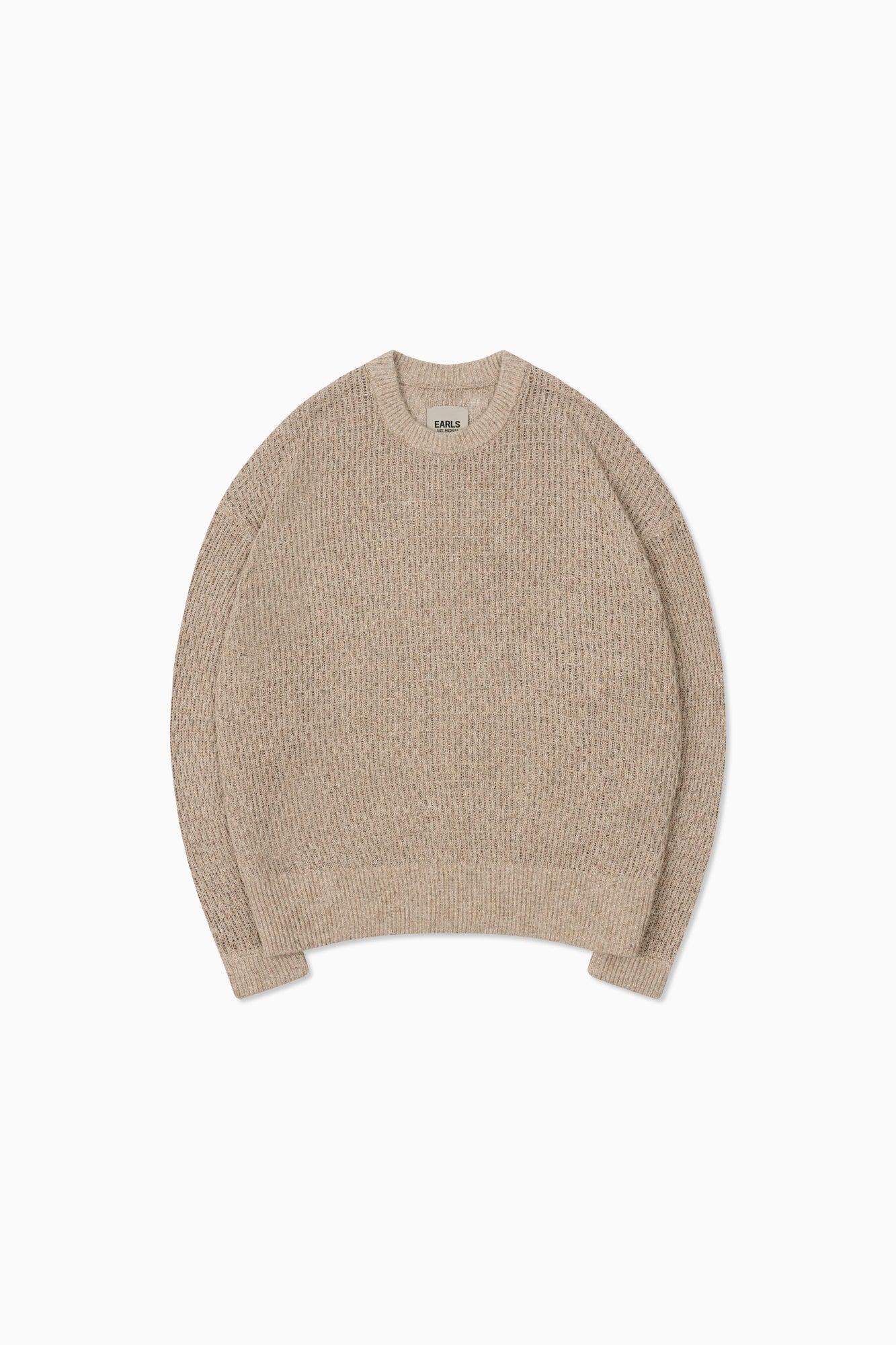 Linen Knit Crew - Orange