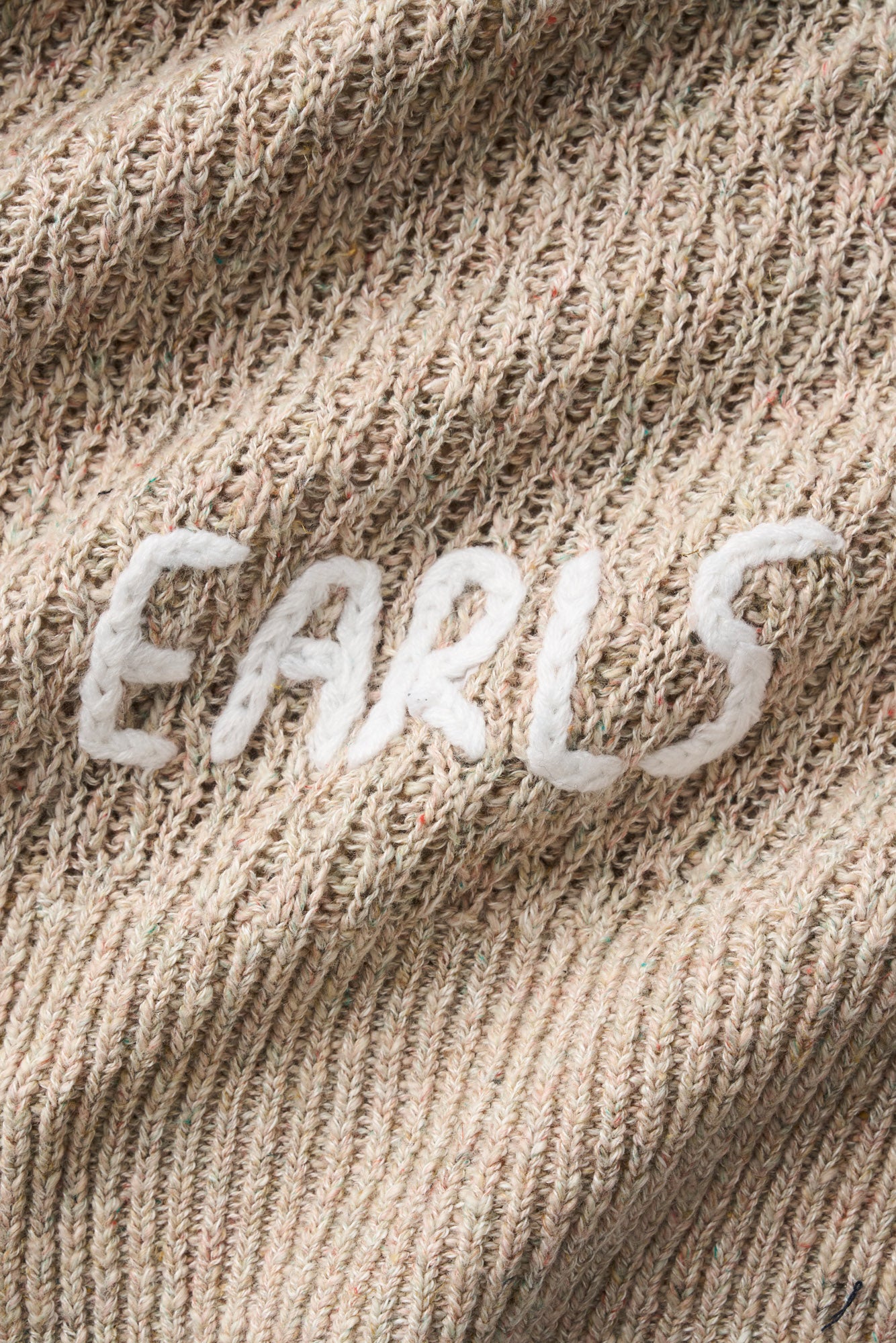 Linen Knit Crew - Orange