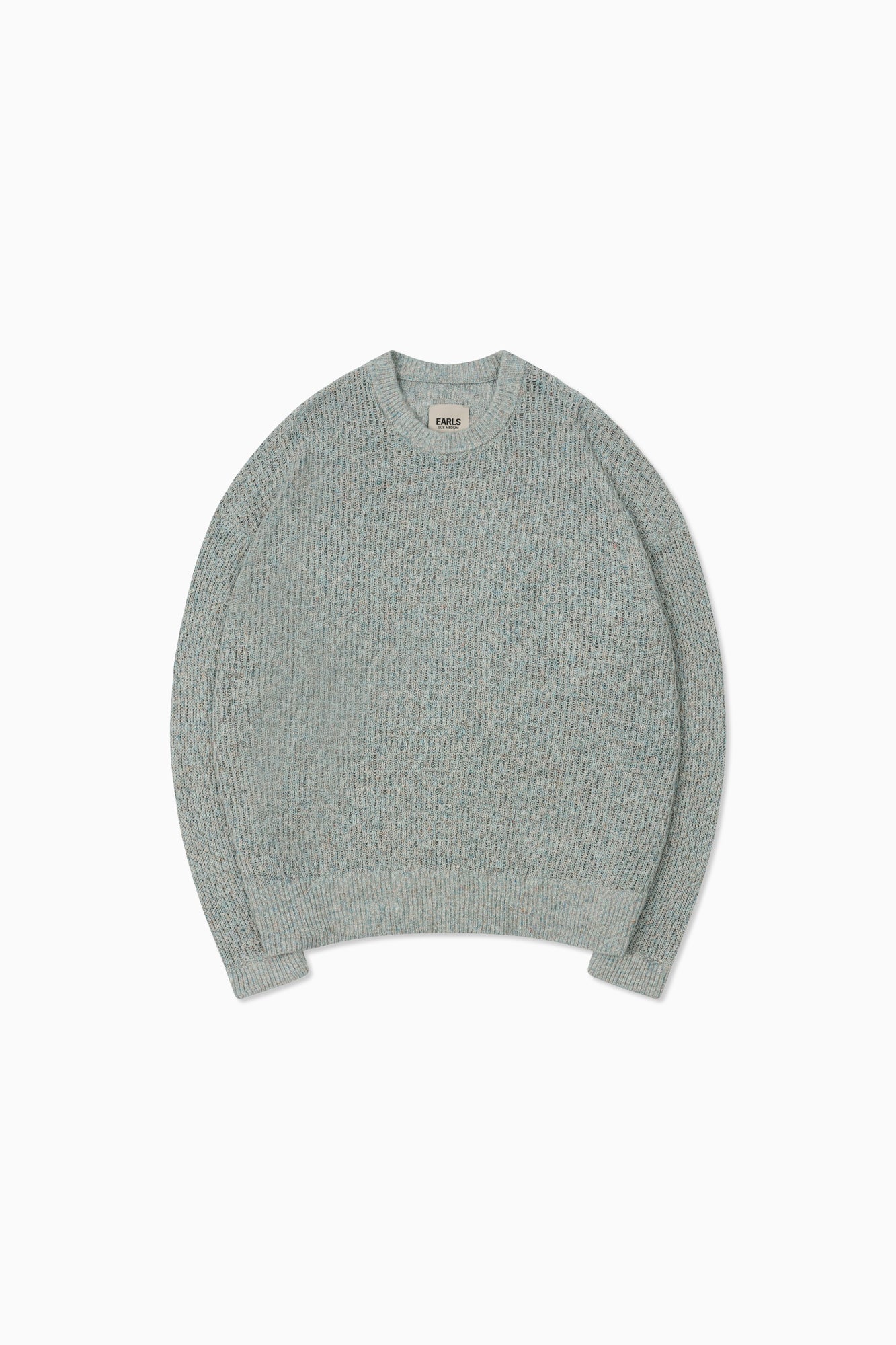 Linen Knit Crew - Blue