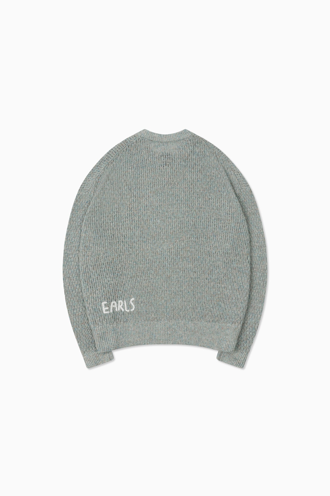 Linen Knit Crew - Blue