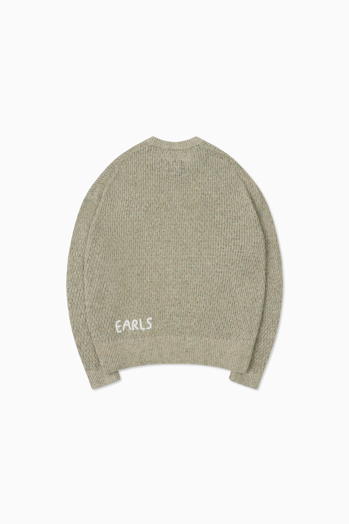 Linen Knit Crew - Green