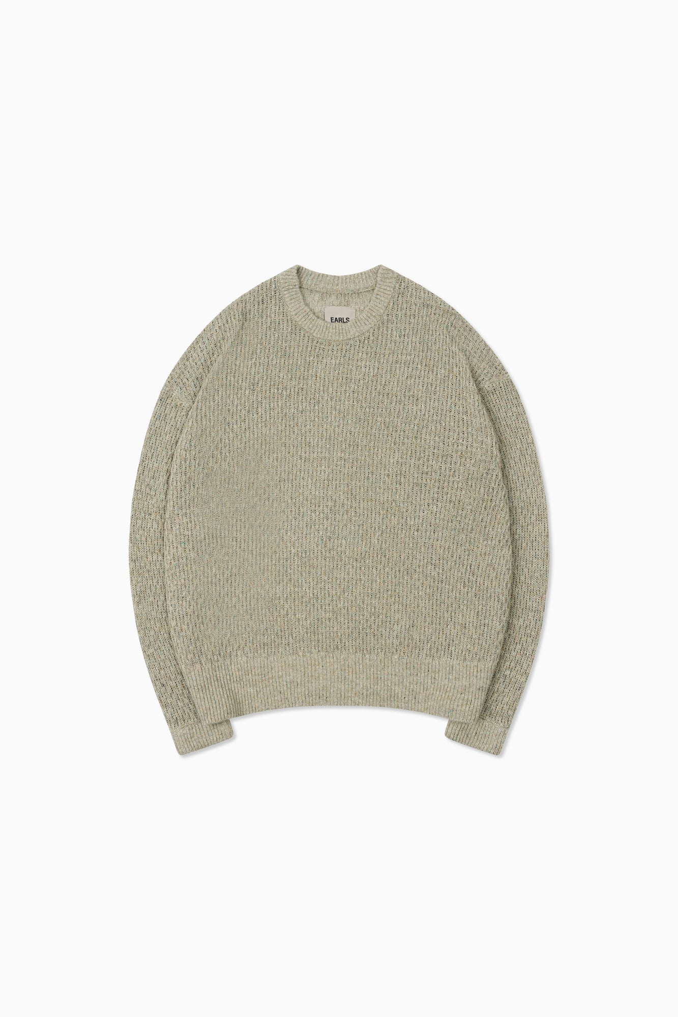 Linen Knit Crew - Green