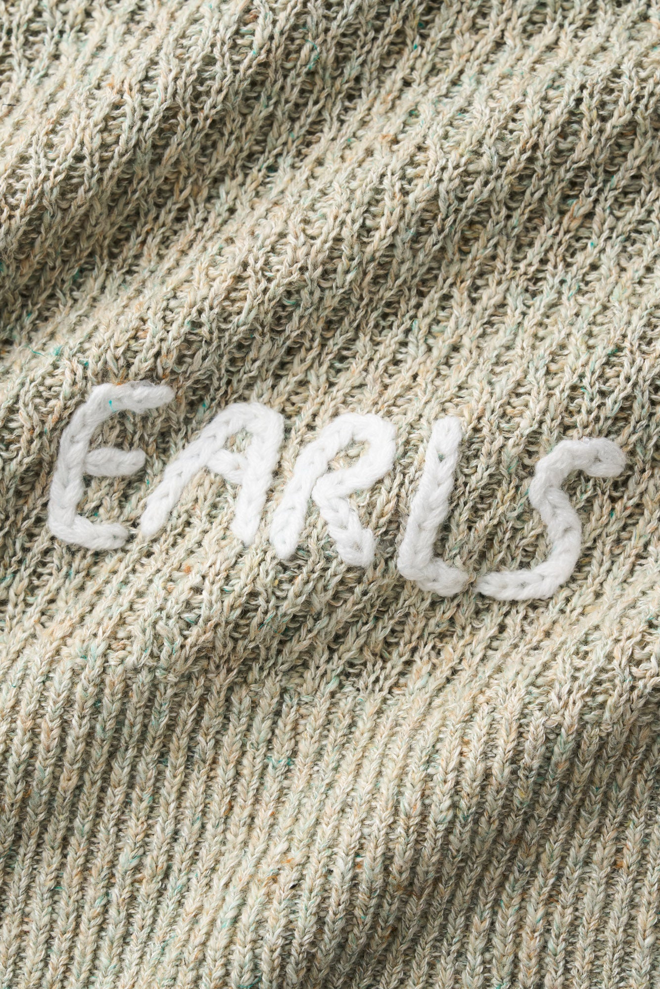 Linen Knit Crew - Green