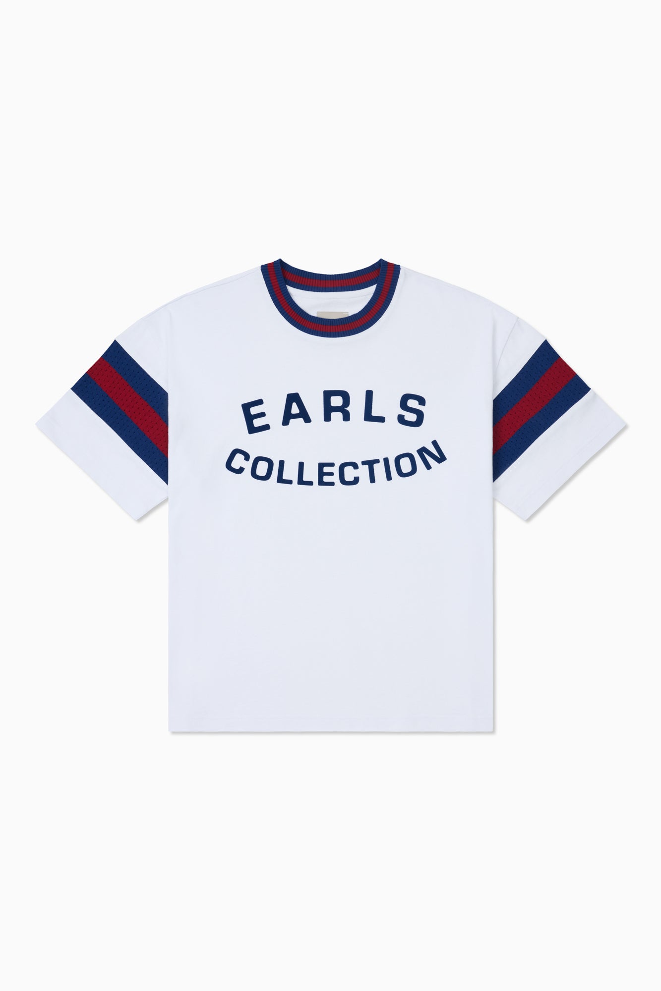 Knit Panel Tee - White