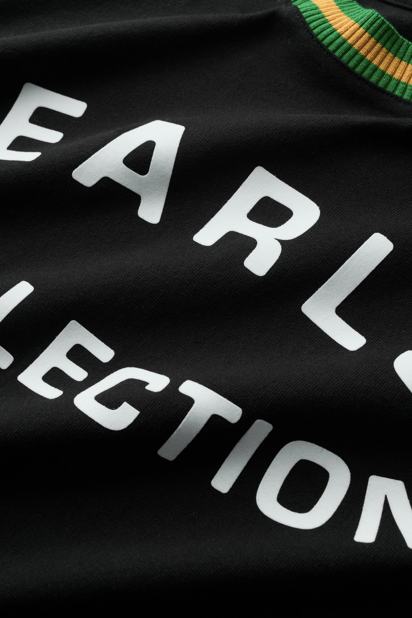 Knit Panel Tee - Black