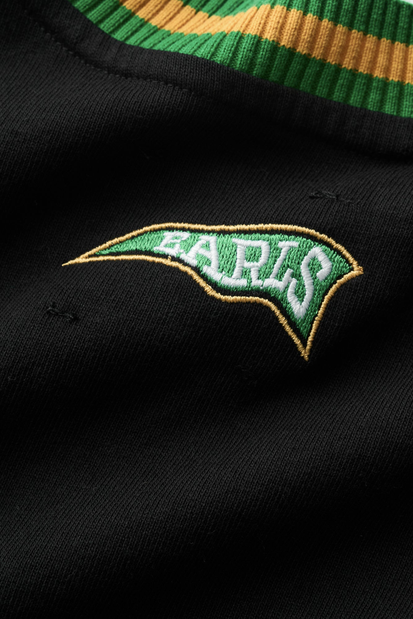 Knit Panel Tee - Black