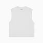 Distressed Rib Tank - White