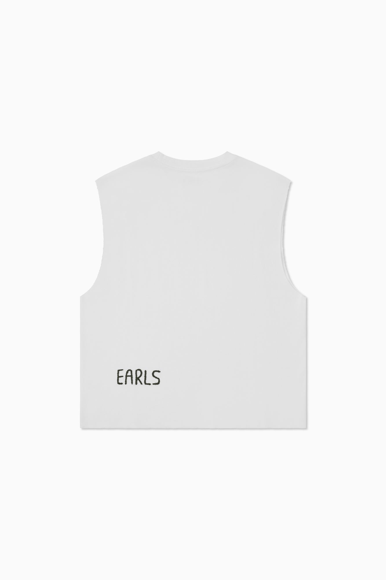 Distressed Rib Tank - White