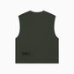 Distressed Rib Tank - Khaki