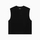 Distressed Rib Tank - Black