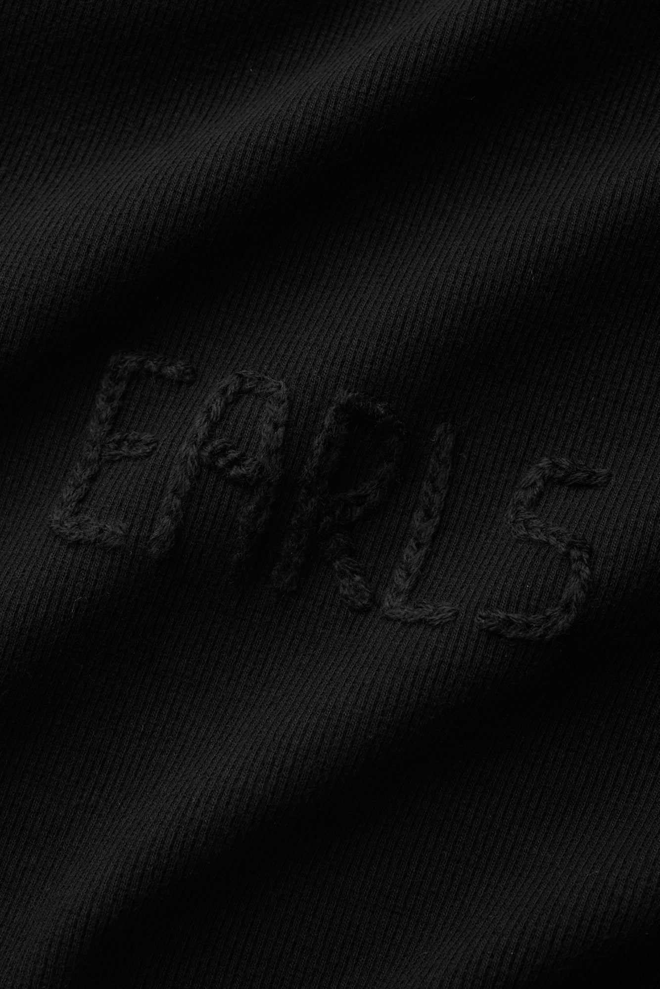 Distressed Rib Tank - Black