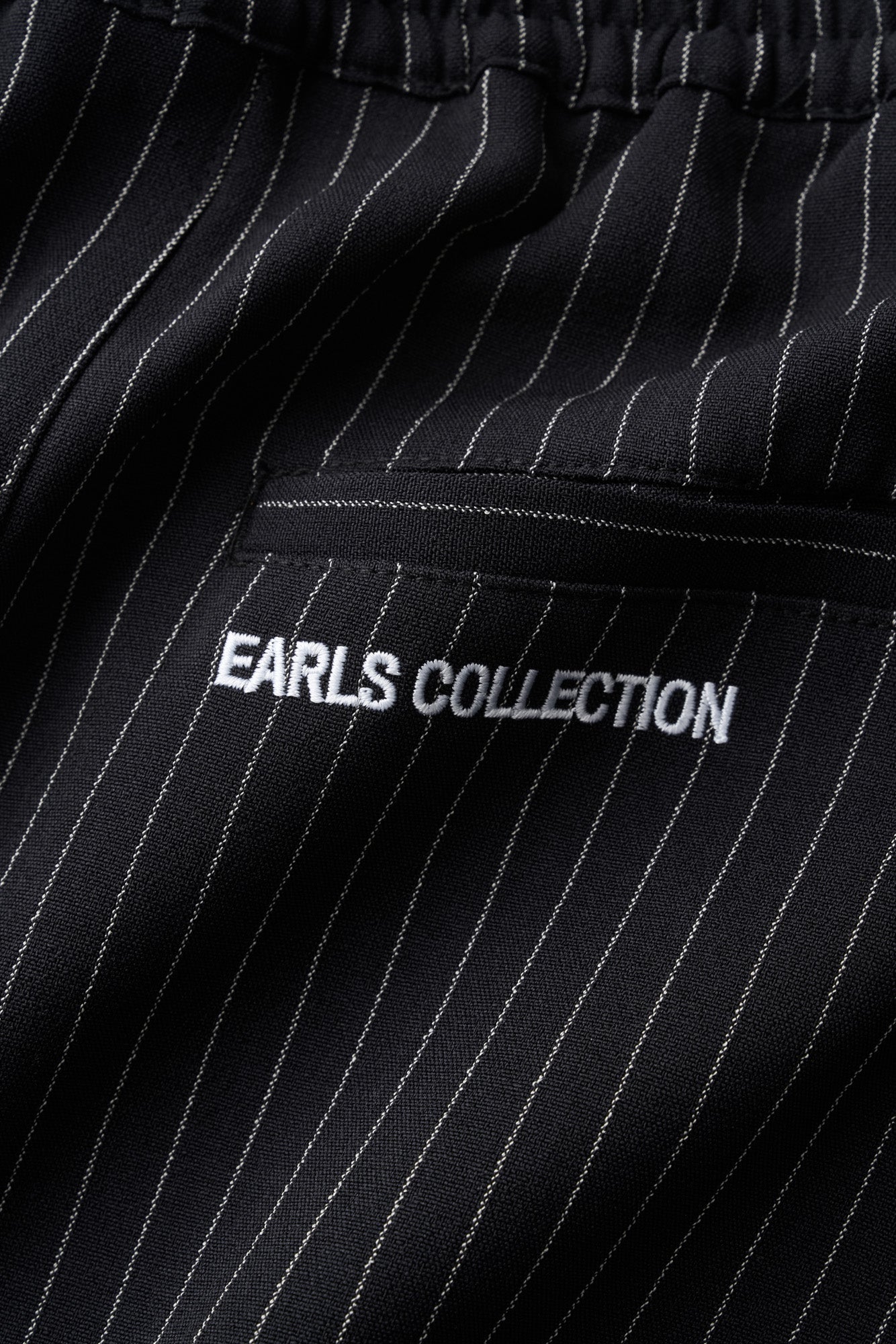 Relax Pant - Navy/Silver Pinstripe