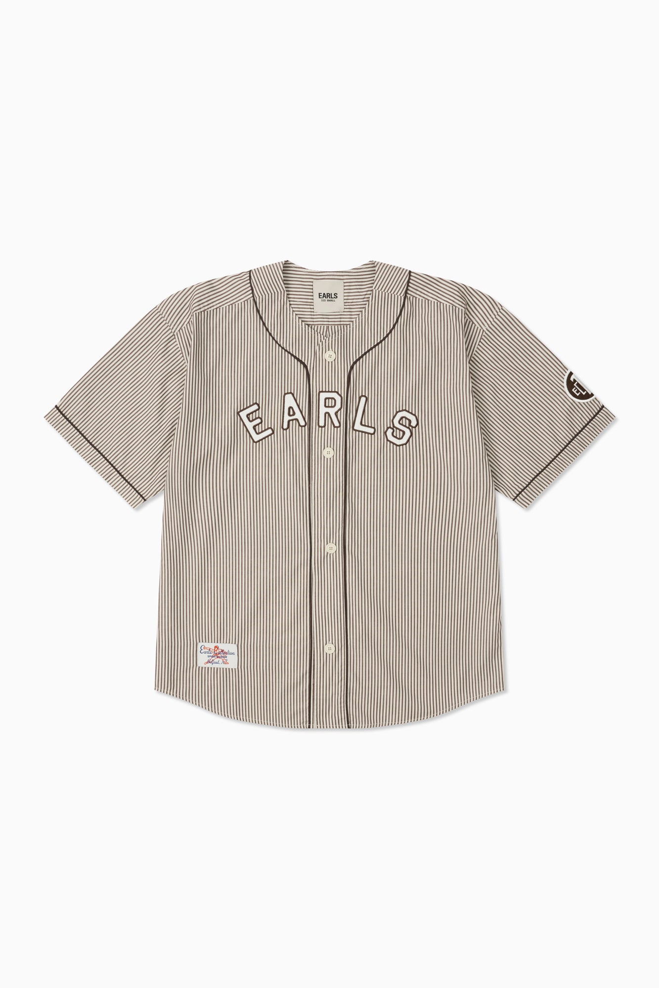 Baseman Shirt - Brown Stripe