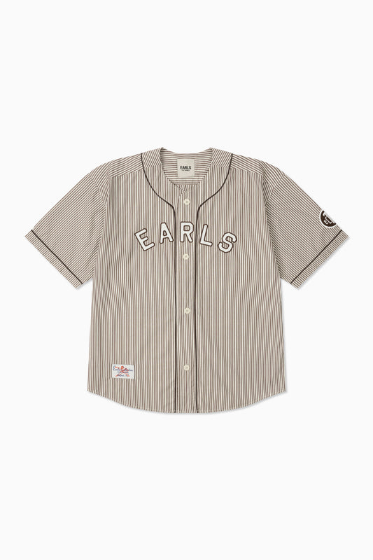 Baseman Shirt - Brown Stripe