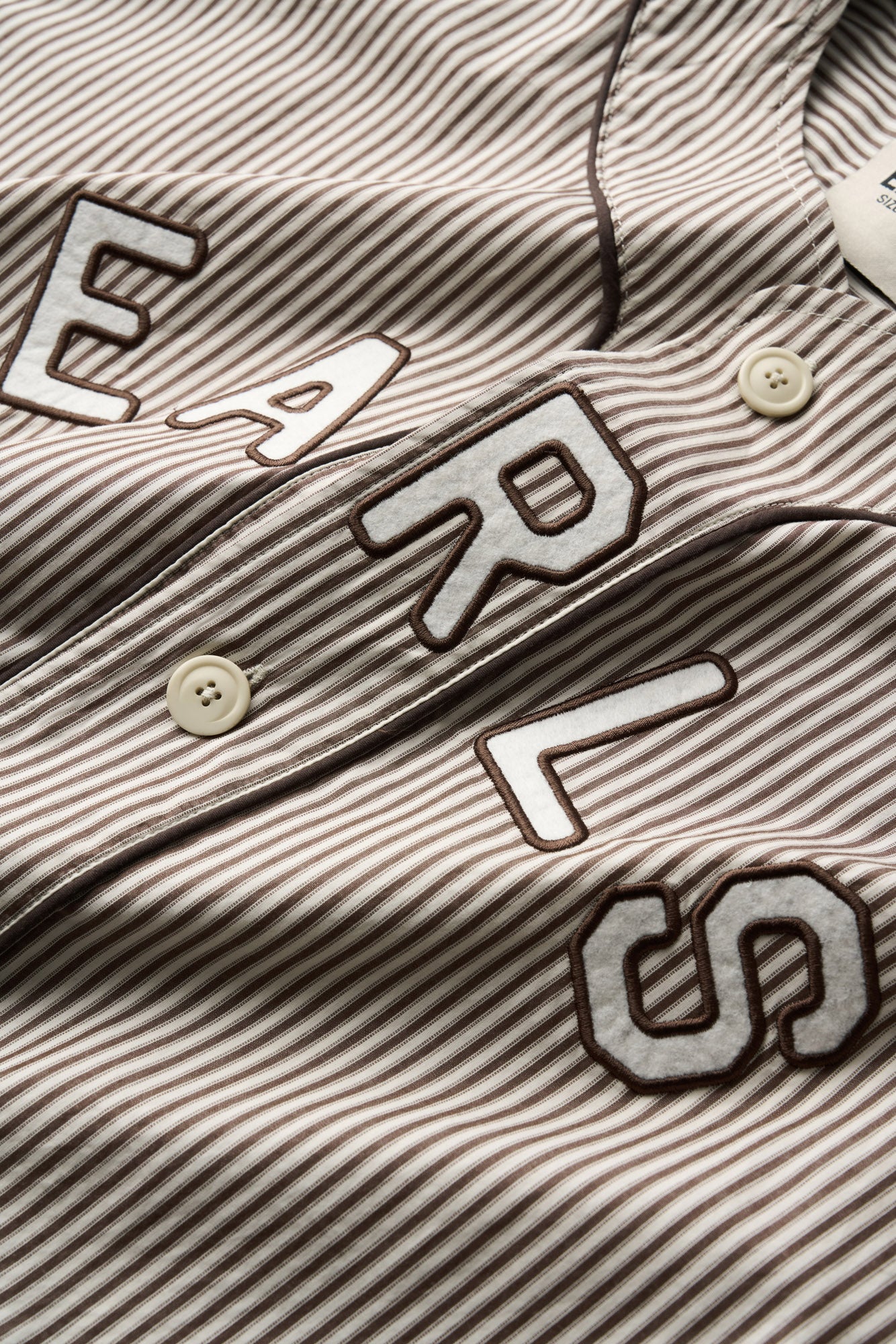 Baseman Shirt - Brown Stripe
