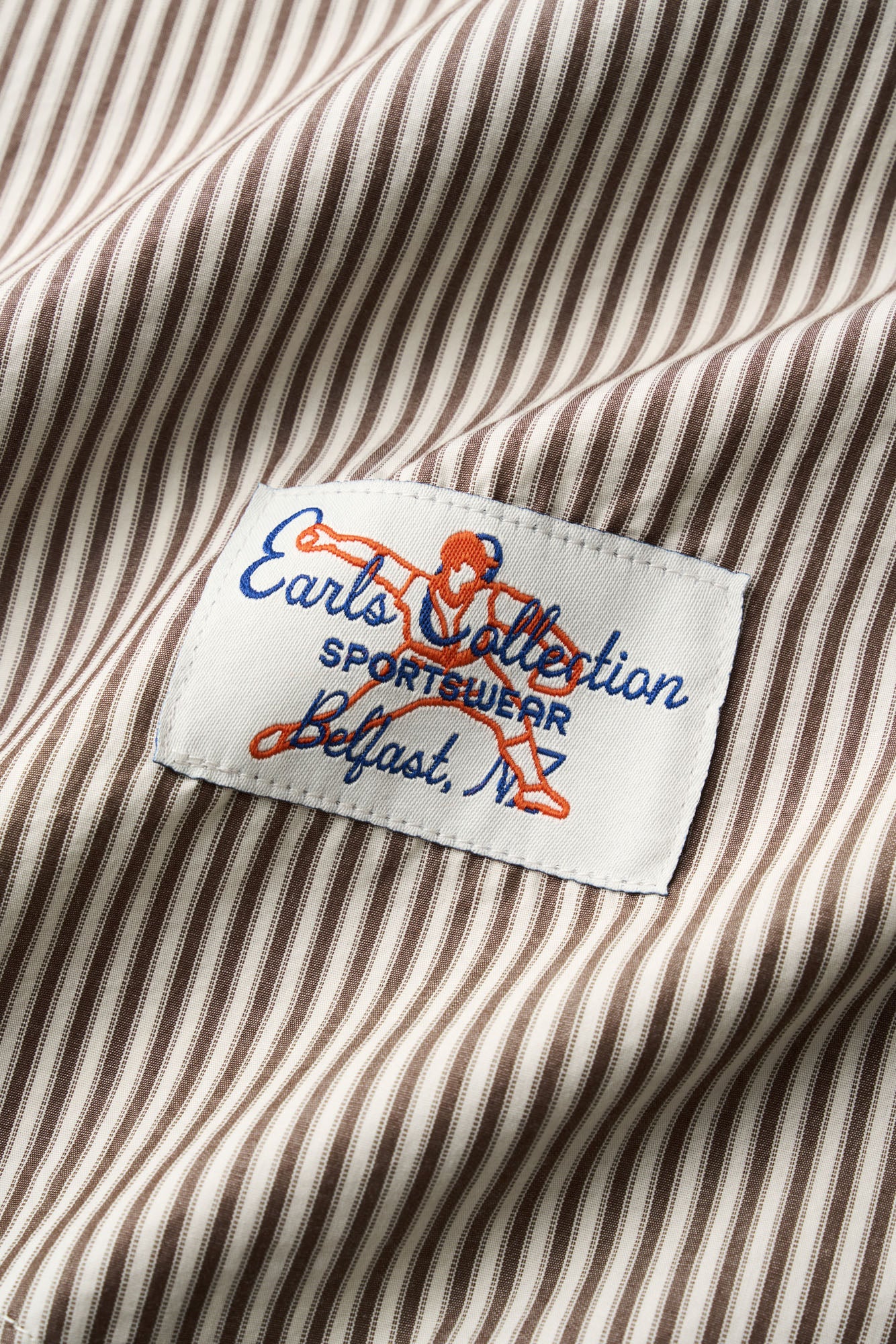 Baseman Shirt - Brown Stripe