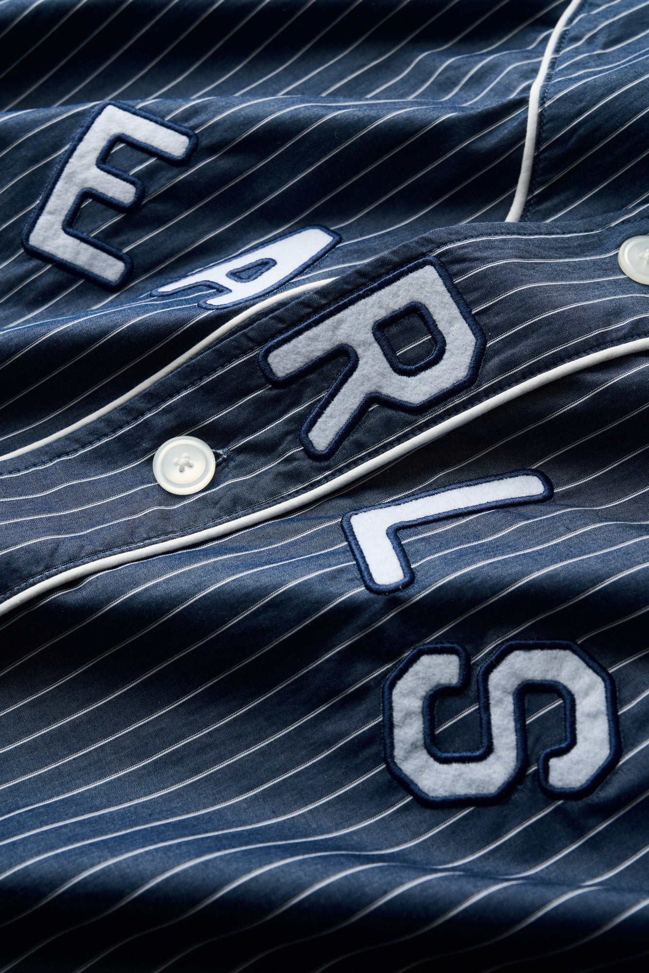 Baseman Shirt - Navy Stripe